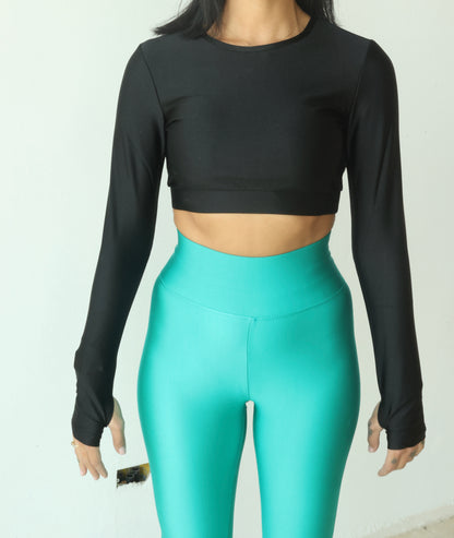 Long Sleeves Cropped Top