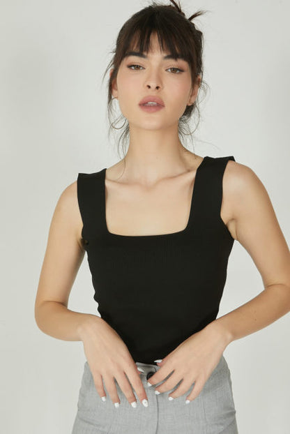 Stretchy Square Neck Top