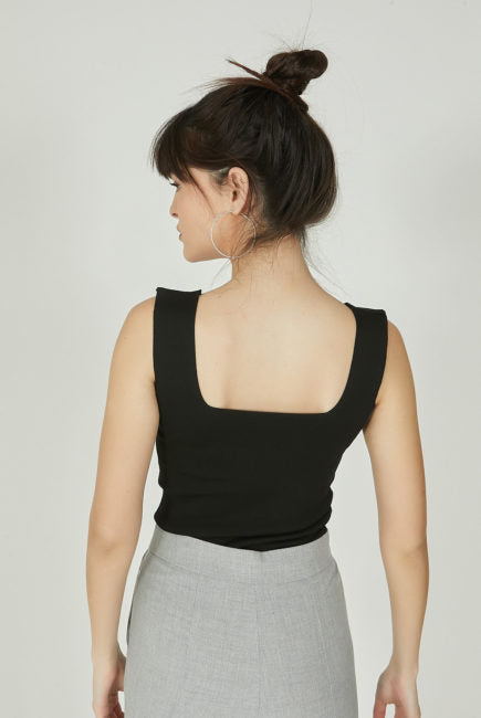 Stretchy Square Neck Top